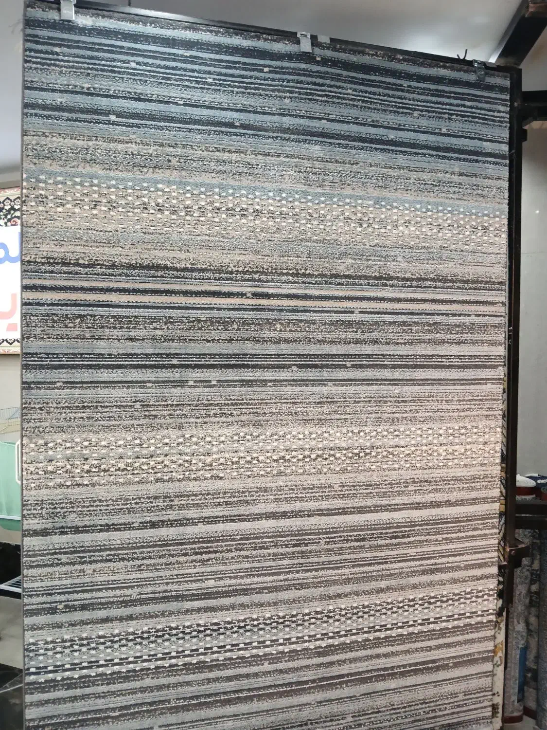 فرش ونتیج کرم طوسی کرم نسکافه ای|فرش|قمرود, |دیوار