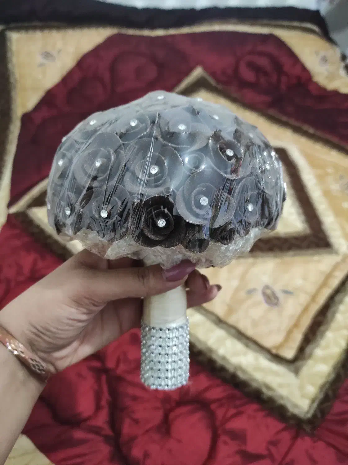 دسته گل حنایی|صنایع دستی و سایر لوازم تزئینی|شیراز, شهرک کوشکک|دیوار