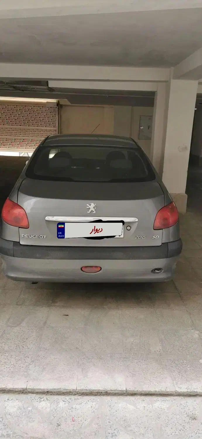 206 sd V8 مدل 1388|خودرو سواری و وانت|پردیس, فاز ۸|دیوار