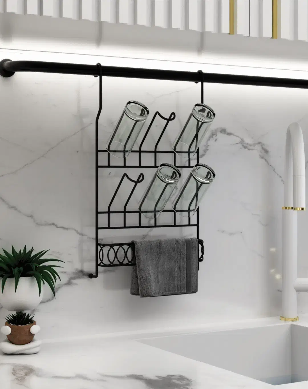 انواع جالیوان آویز|آب‌چکان و نظم‌دهنده ظروف|قم, باجک یک|دیوار