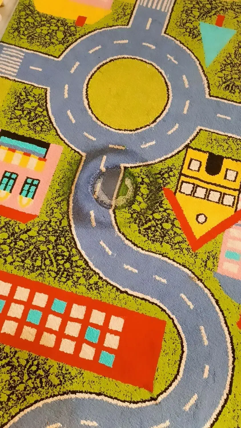 فرش کودکانه مدل جاده|فرش|چهاردانگه (تهران), |دیوار