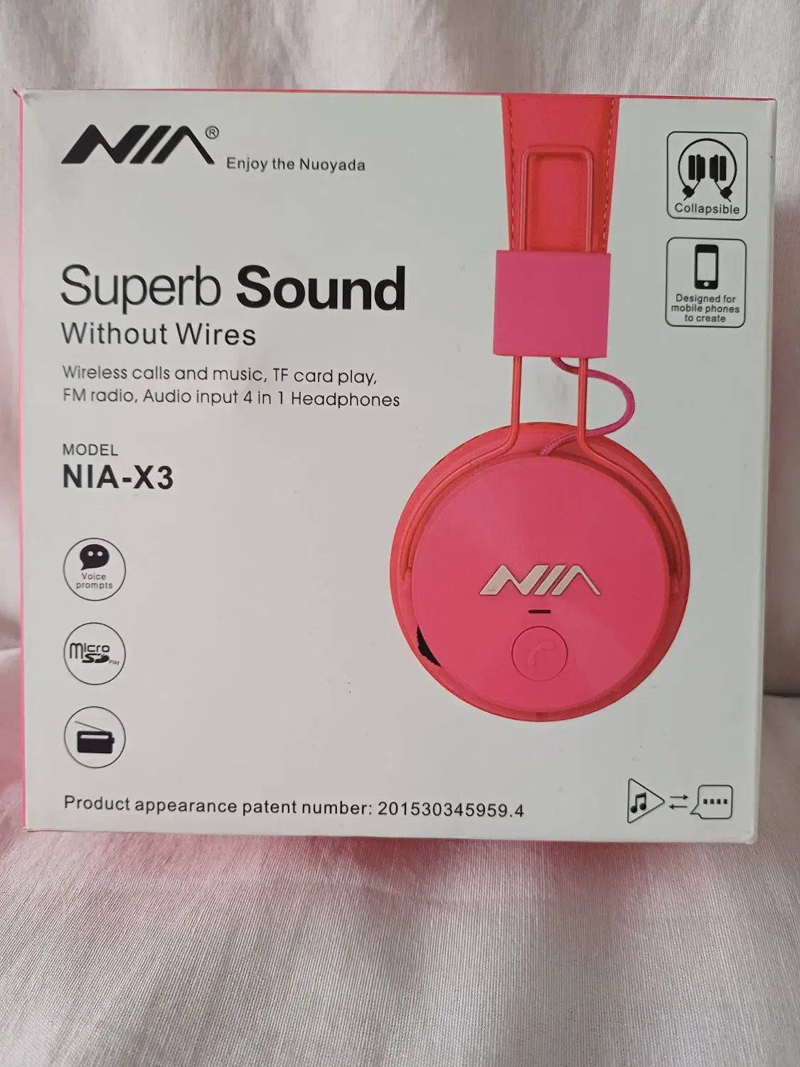 هدفون بی سیم نیا(NIA) مدل x3|پخش‌کننده همراه|تبریز, |دیوار