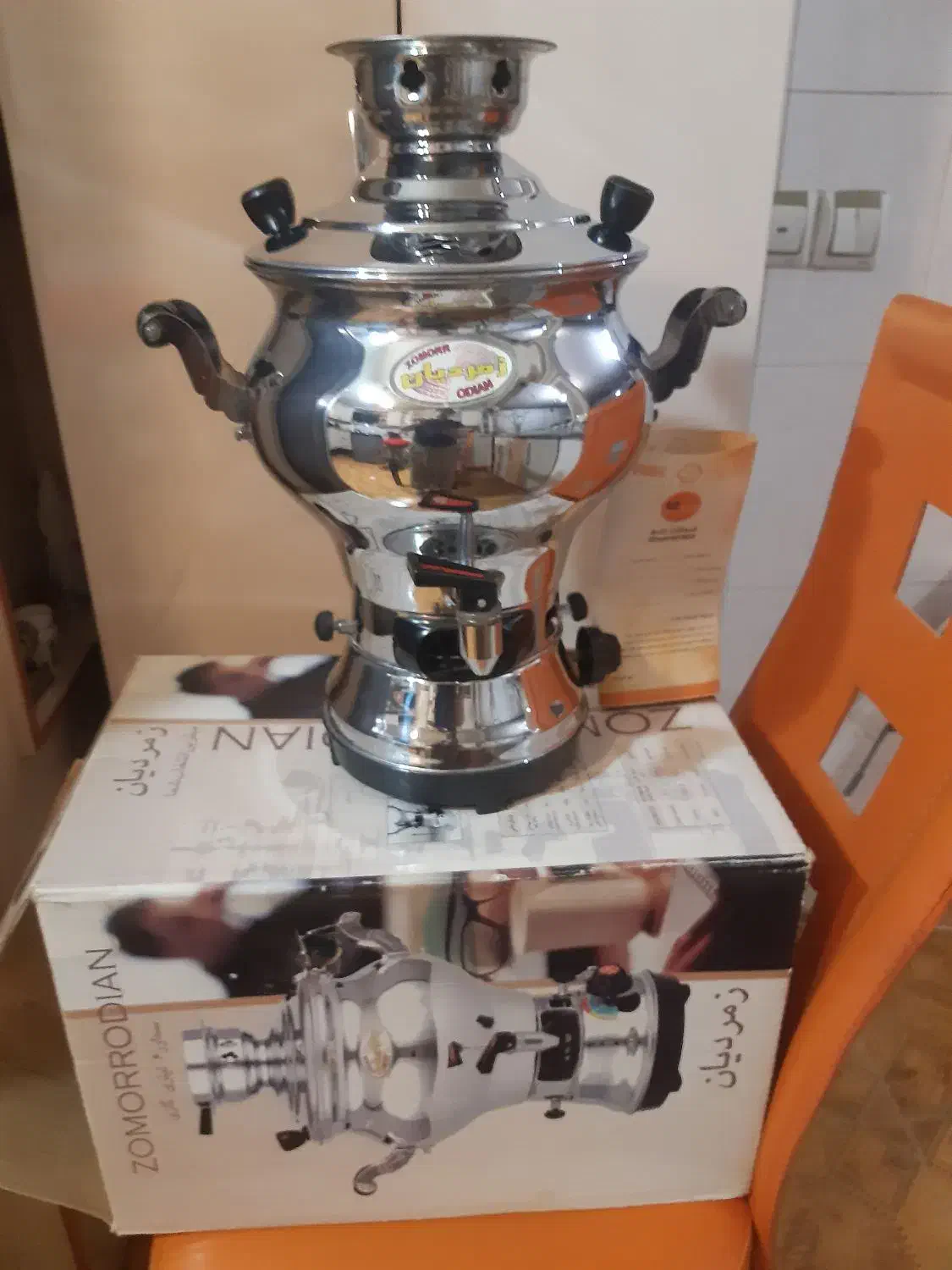 سماور ۶ لیتری گازی زمردیان|سماور، چایساز، قهوهساز|اردبیل, |دیوار