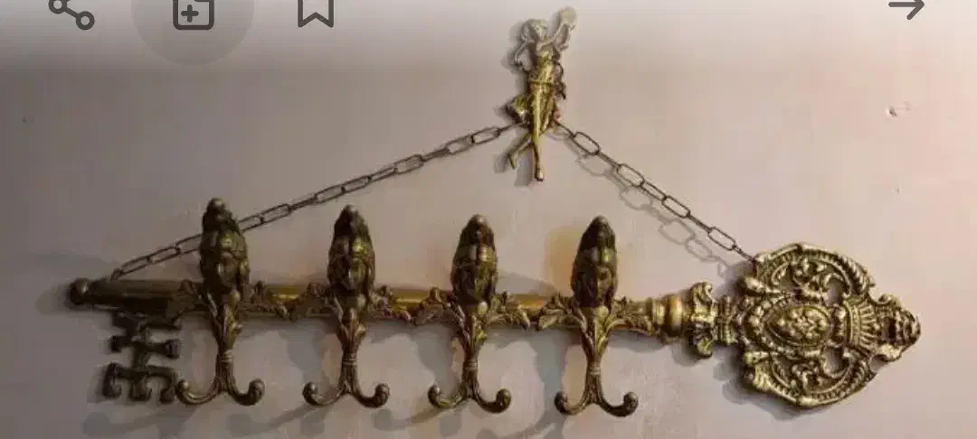 چوب رختی برنز سنگین|بندرخت و رختآویز|تبریز, |دیوار