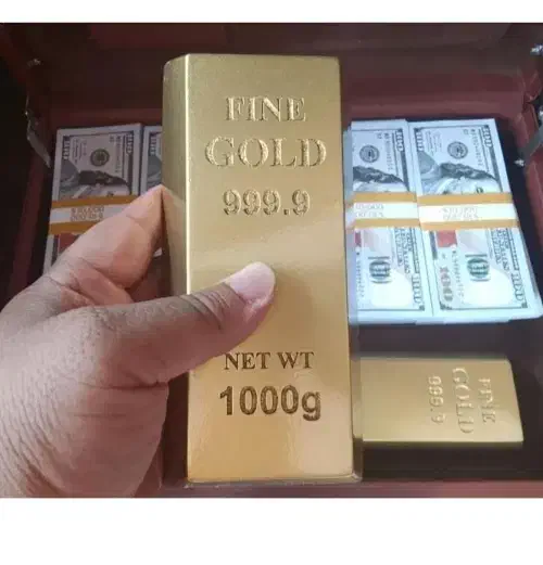 ماکت شمش طلا یک کیلویی مشابه اصل دکوری ۲۴عیار دلار|کلکسیون و سرگرمی|تهران, چهارصد دستگاه|دیوار