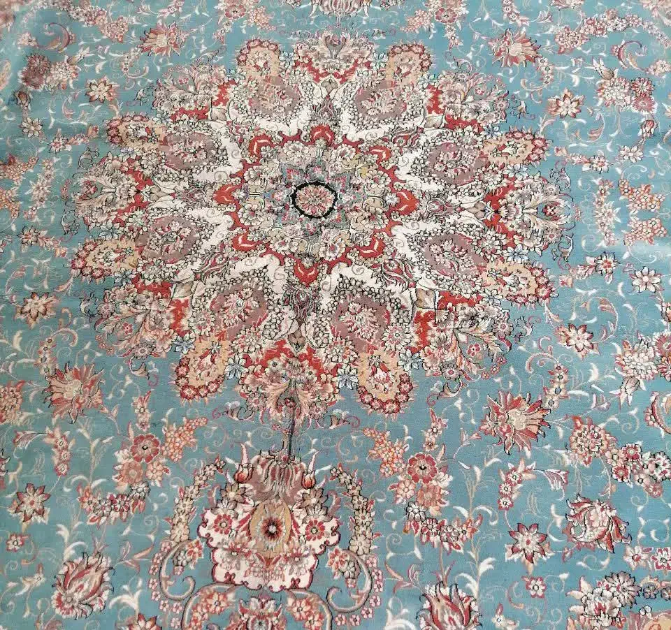 ۲تخته فرش ۱۲ متری آبی فیروزه ای|فرش|قم, حکمت شمالی|دیوار