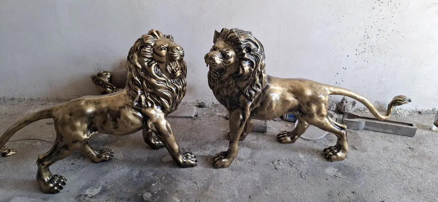 مجسمه برنز شیر|مجسمه، تندیس، ماکت|اندیشه, اندیشه فاز ۴|دیوار