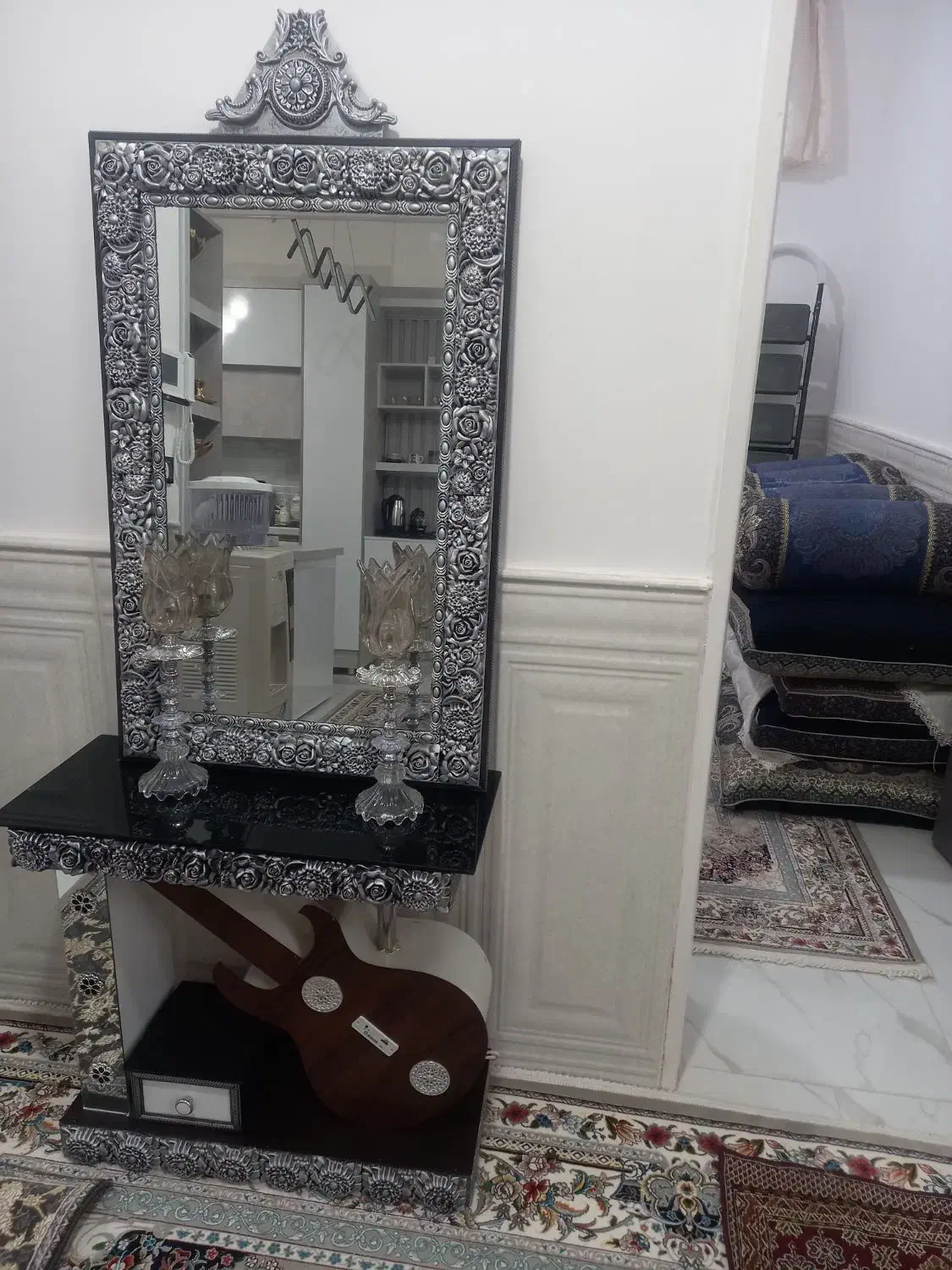 آیینه شمعدان|بوفه، ویترین، کنسول|رفسنجان, |دیوار