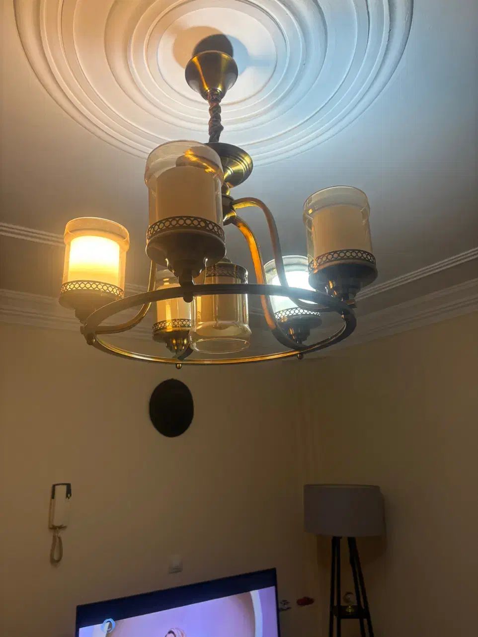 لوستر ۵شعله درحد نو|لوستر و چراغ آویز|تهران, منیریه|دیوار