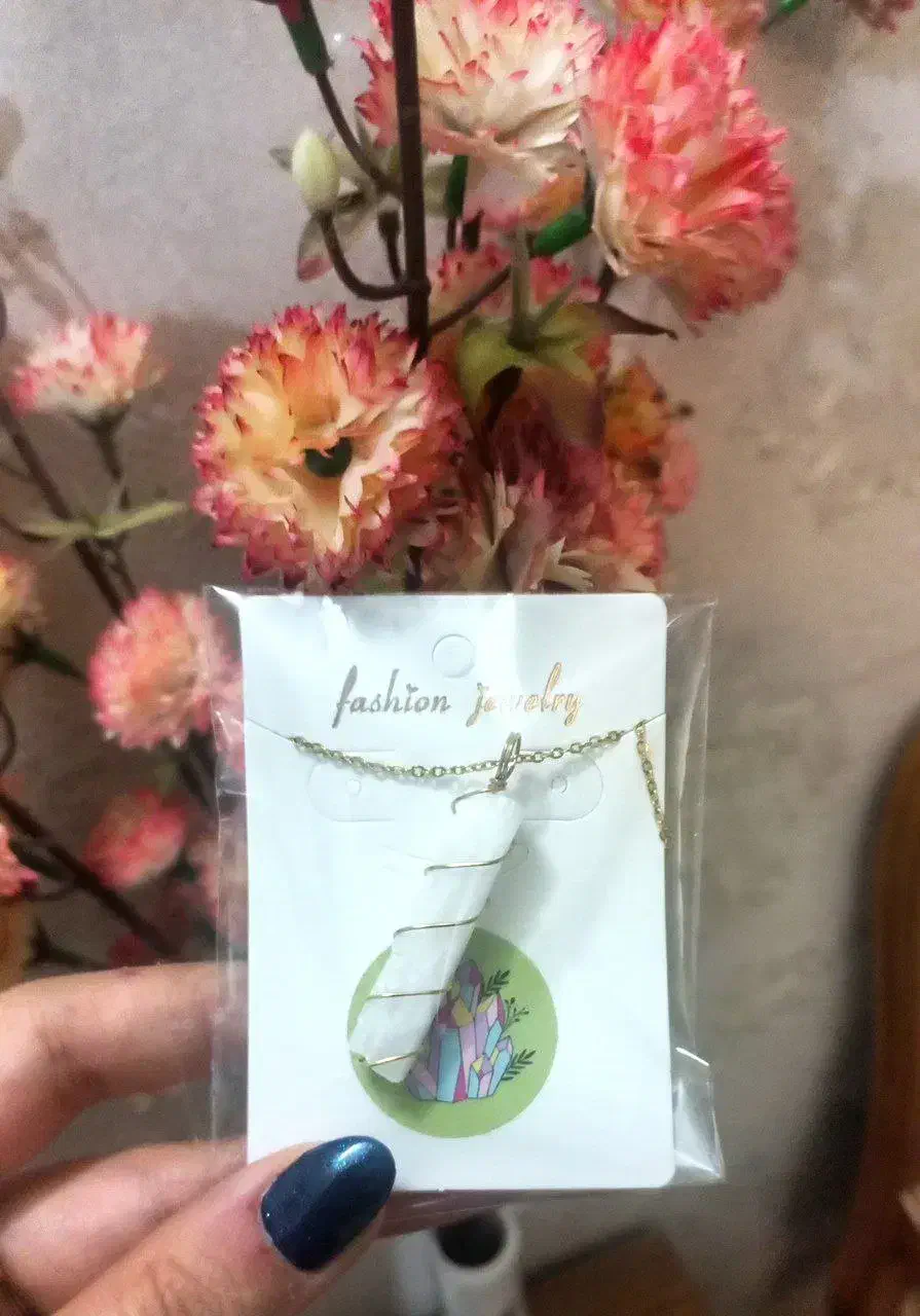 گردن آویز سلنایت و جاسپر سرخ|جواهرات|قم, هفت تیر|دیوار