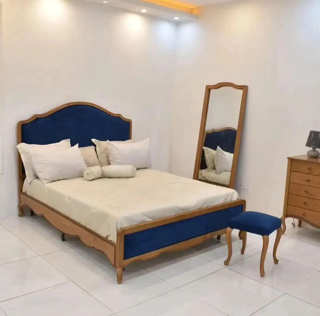 سرویس خواب کویین فرانسوی چوب راش|تخت و سرویس خواب|کرمانشاه, |دیوار