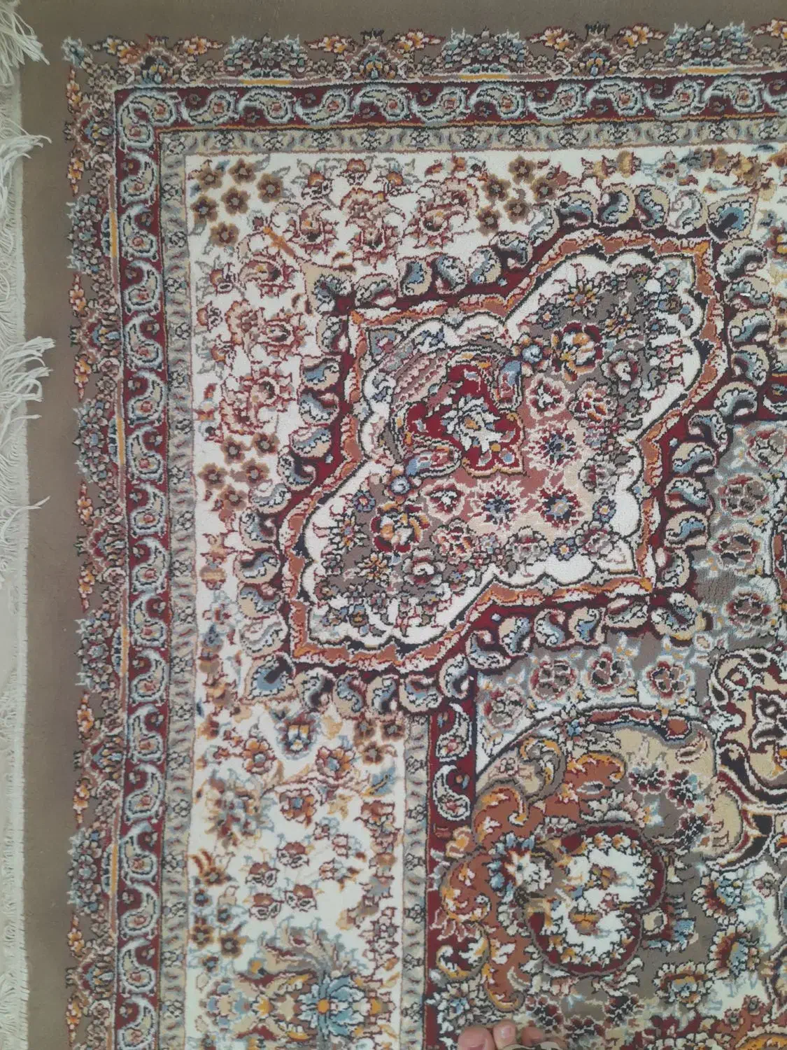فرش ۱۲ متری بسیارسالم ونو و۶ عدد روپله ای کاملا نو|فرش|بروجرد, |دیوار
