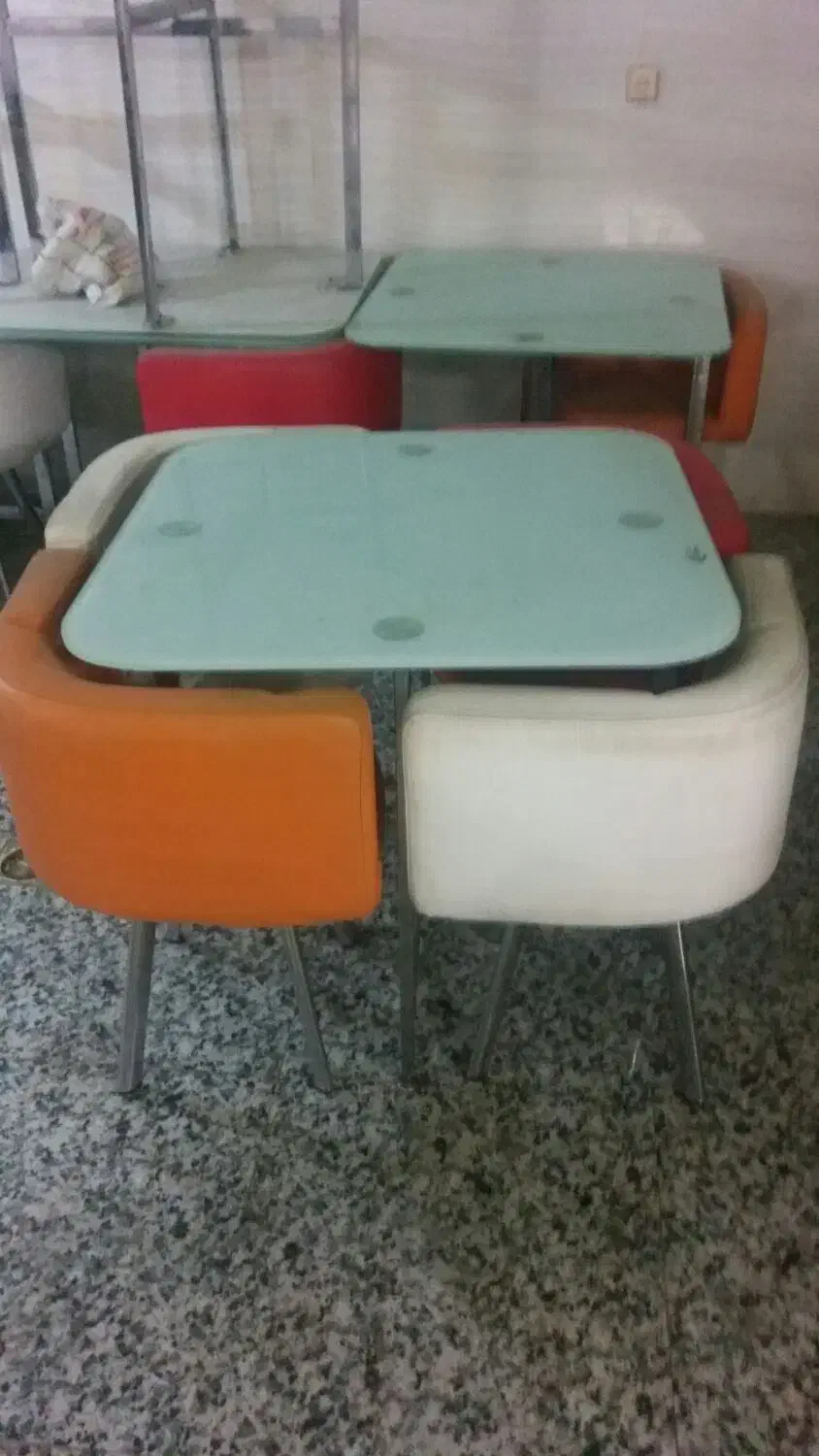 میزوصندلی چرم|میز و صندلی غذاخوری|سراب, |دیوار