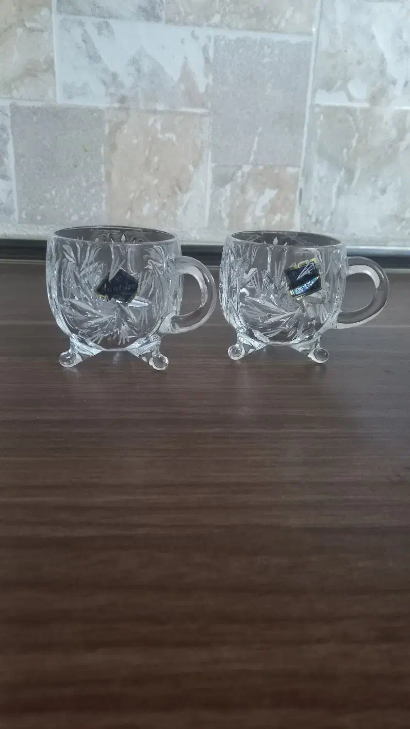 فنجان کریستال خورشیدی سهپایه Suntoza|ظروف سرو و پذیرایی|مشهد, الهیه|دیوار