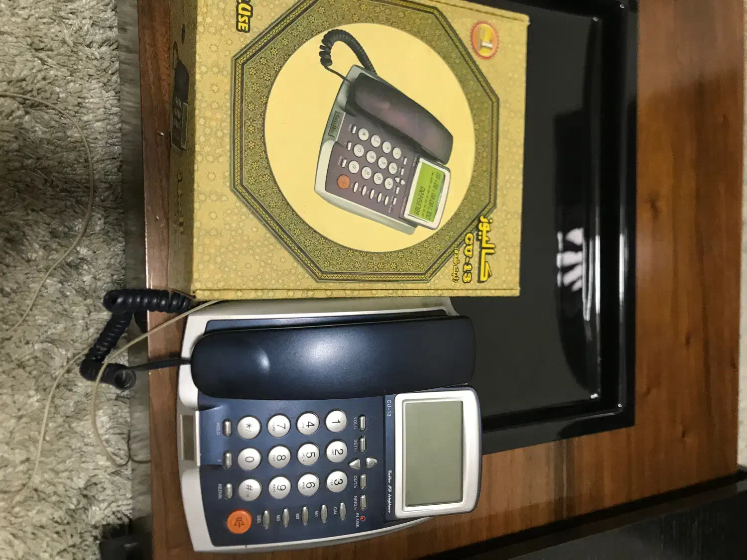 تلفن نیاز به تعمیر همراه جعبه فقط ۱۰۰ هزار تومن|تلفن رومیزی|رشت, نیکمرام|دیوار