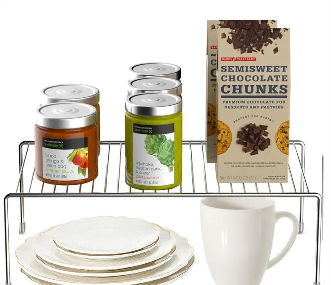 راف استیل ضد زنگ ضخیم (نظم دهنده کابینت)|آب‌چکان و نظم‌دهنده ظروف|کرمان, |دیوار