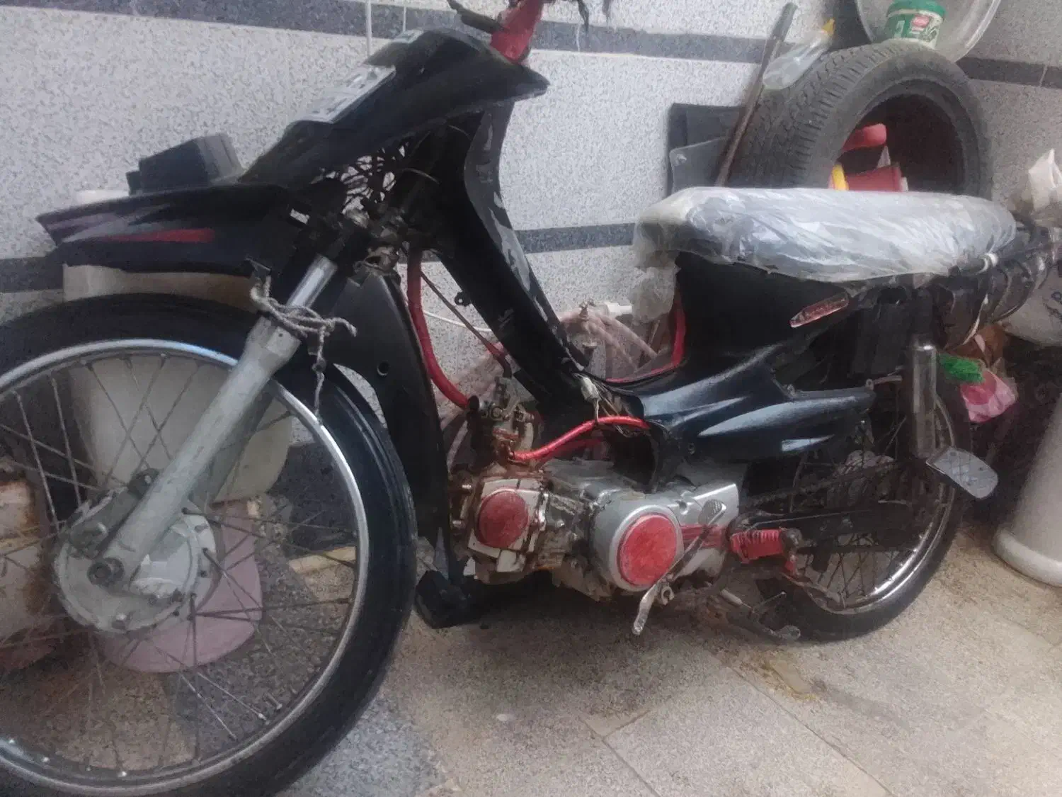 موتور ویو ۱۱۰ پلاک ملی|موتورسیکلت|قم, شهر قائم|دیوار