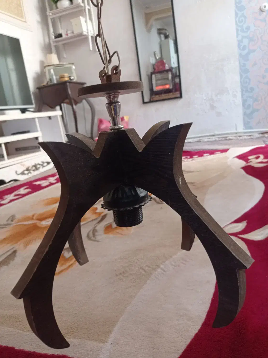 لوستر چوبی|لوستر و چراغ آویز|تبریز, |دیوار