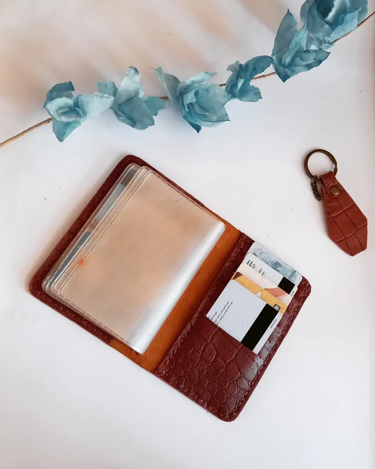 کیف مدارک چرم طبیعی درجه یک دستدوز|کیف، کفش، کمربند|ارسنجان, |دیوار