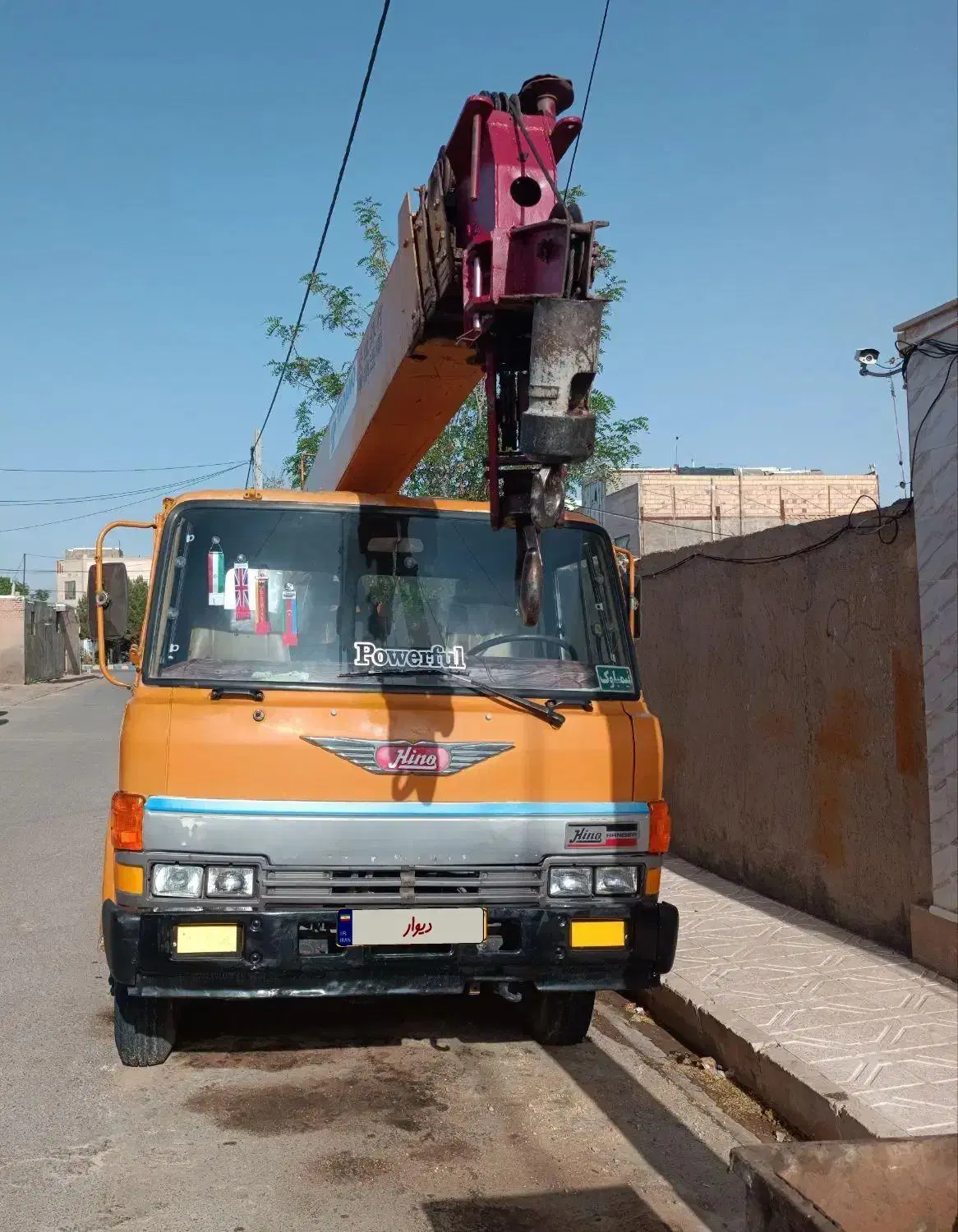 جرثقیل ۷تن|خودرو سنگین|نیمبلوک, |دیوار