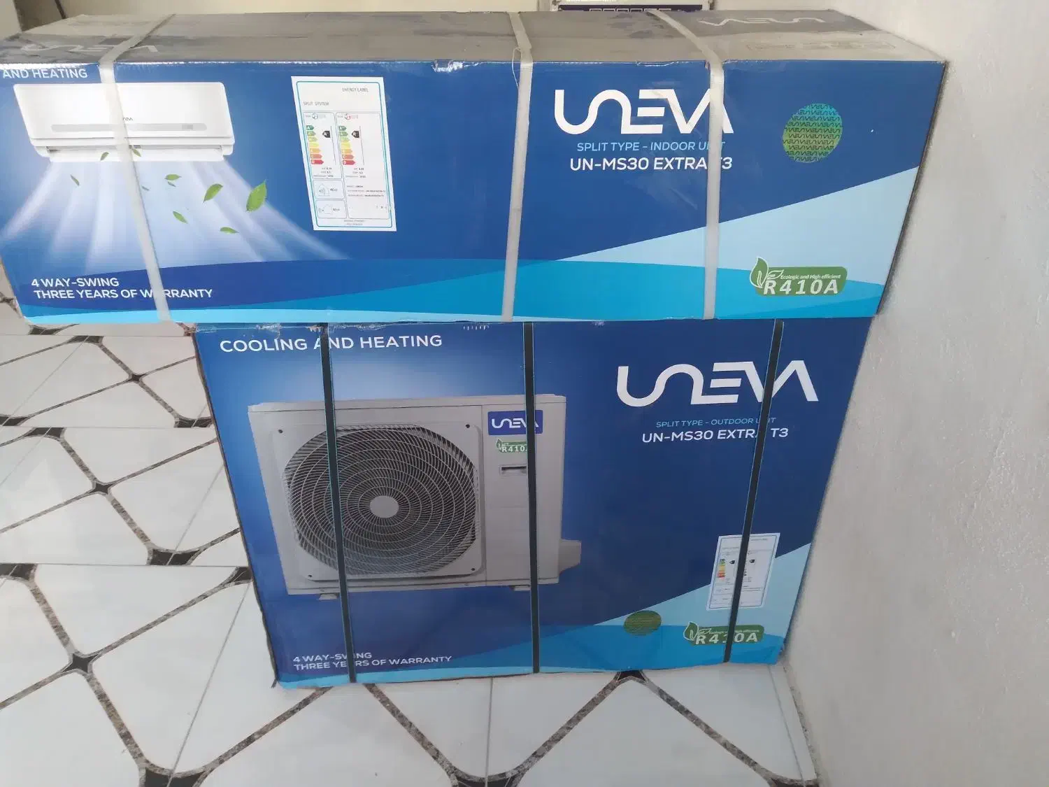 اسپیلت 30هزایونیوامدل Extra|کولر گازی و فن‌کوئل|گرگان, |دیوار