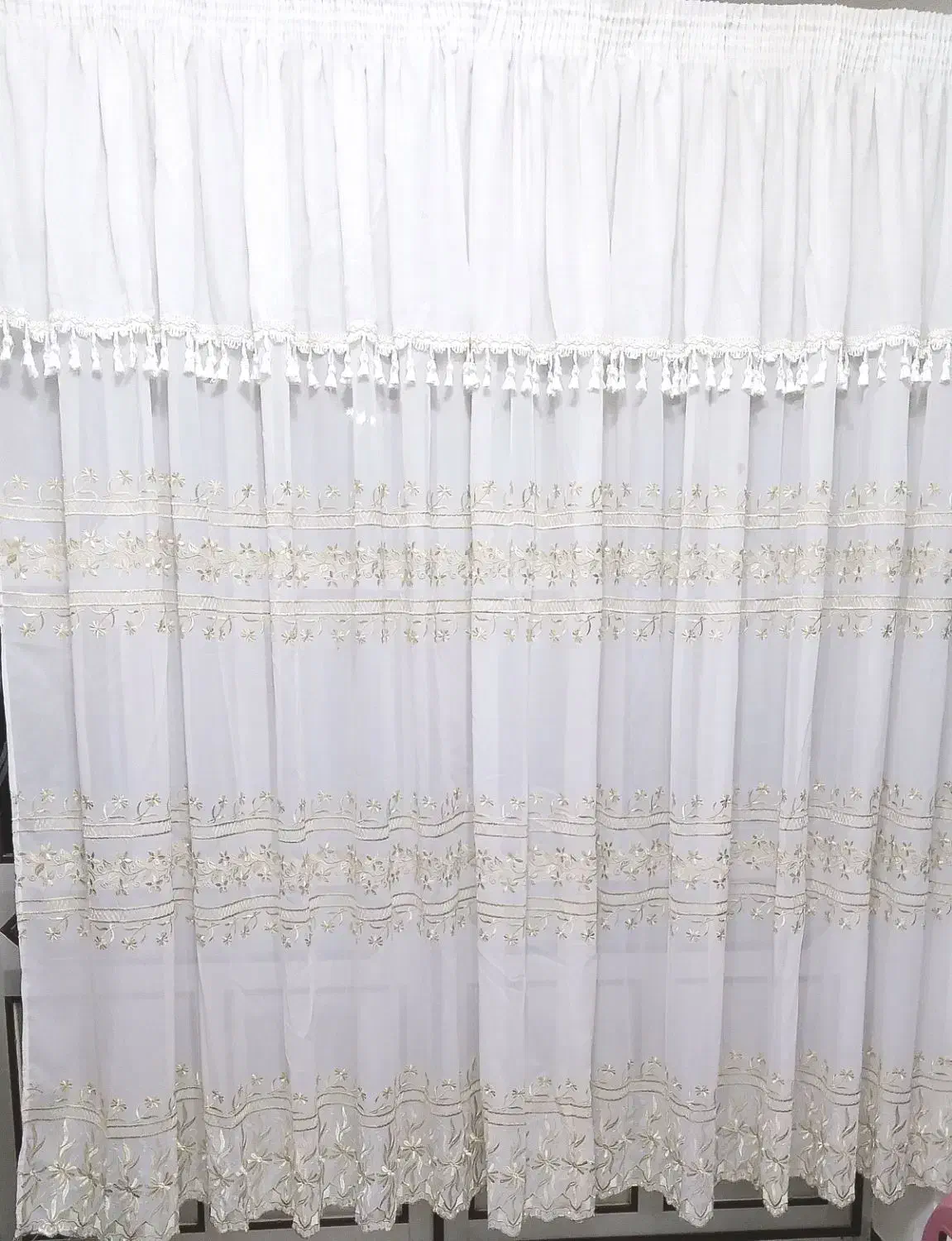 پرده حریر|پرده، رانر، رومیزی|فومن, |دیوار