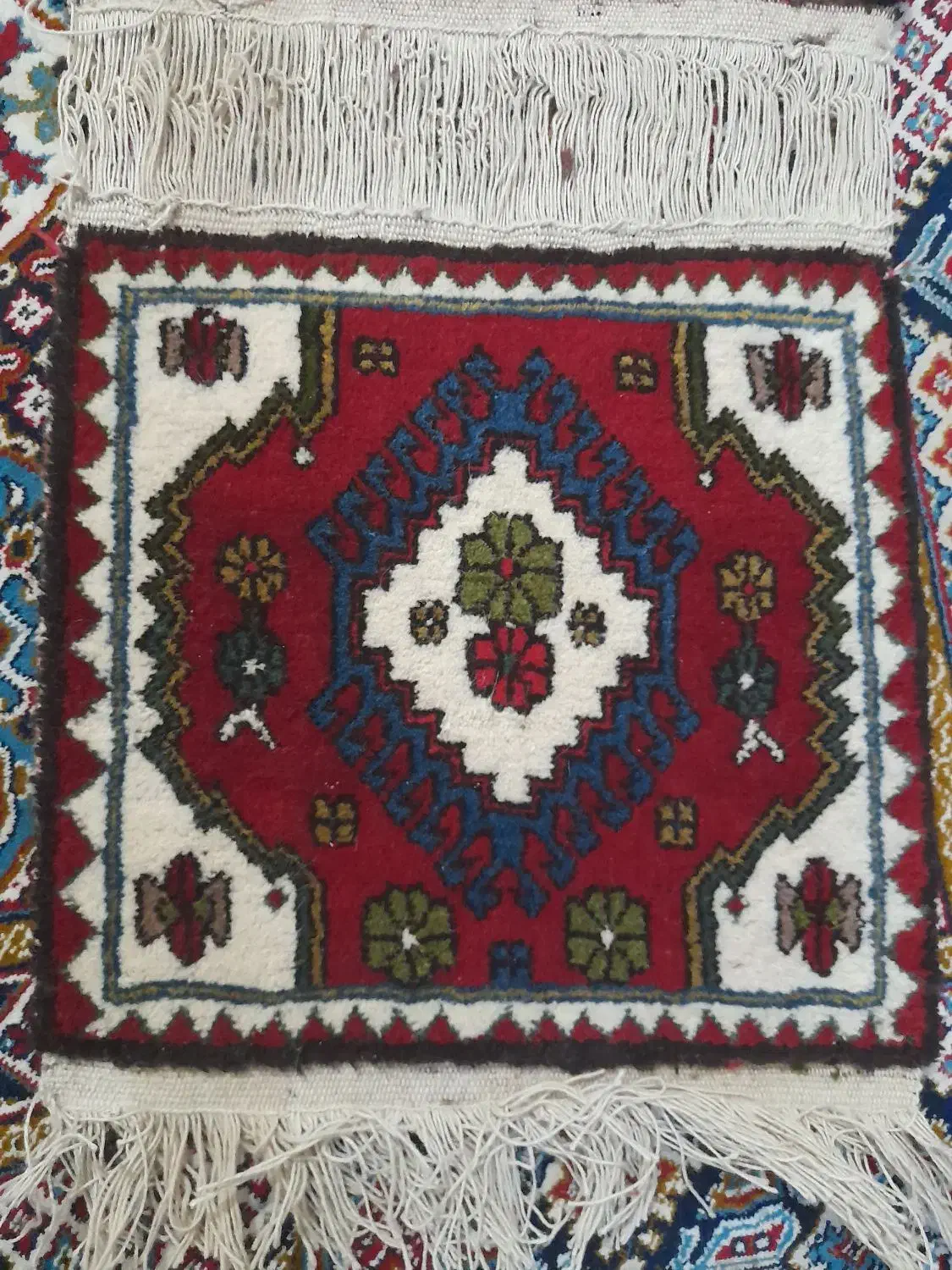 قالیچه دست بافت|فرش|گندمان, |دیوار