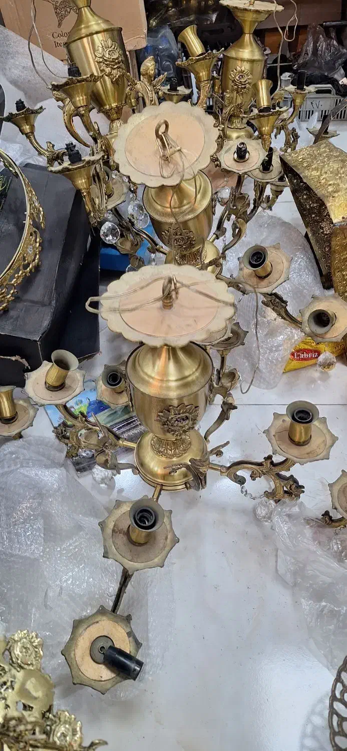 ۴ عدد لوستر برنز|لوستر و چراغ آویز|ارومیه, |دیوار