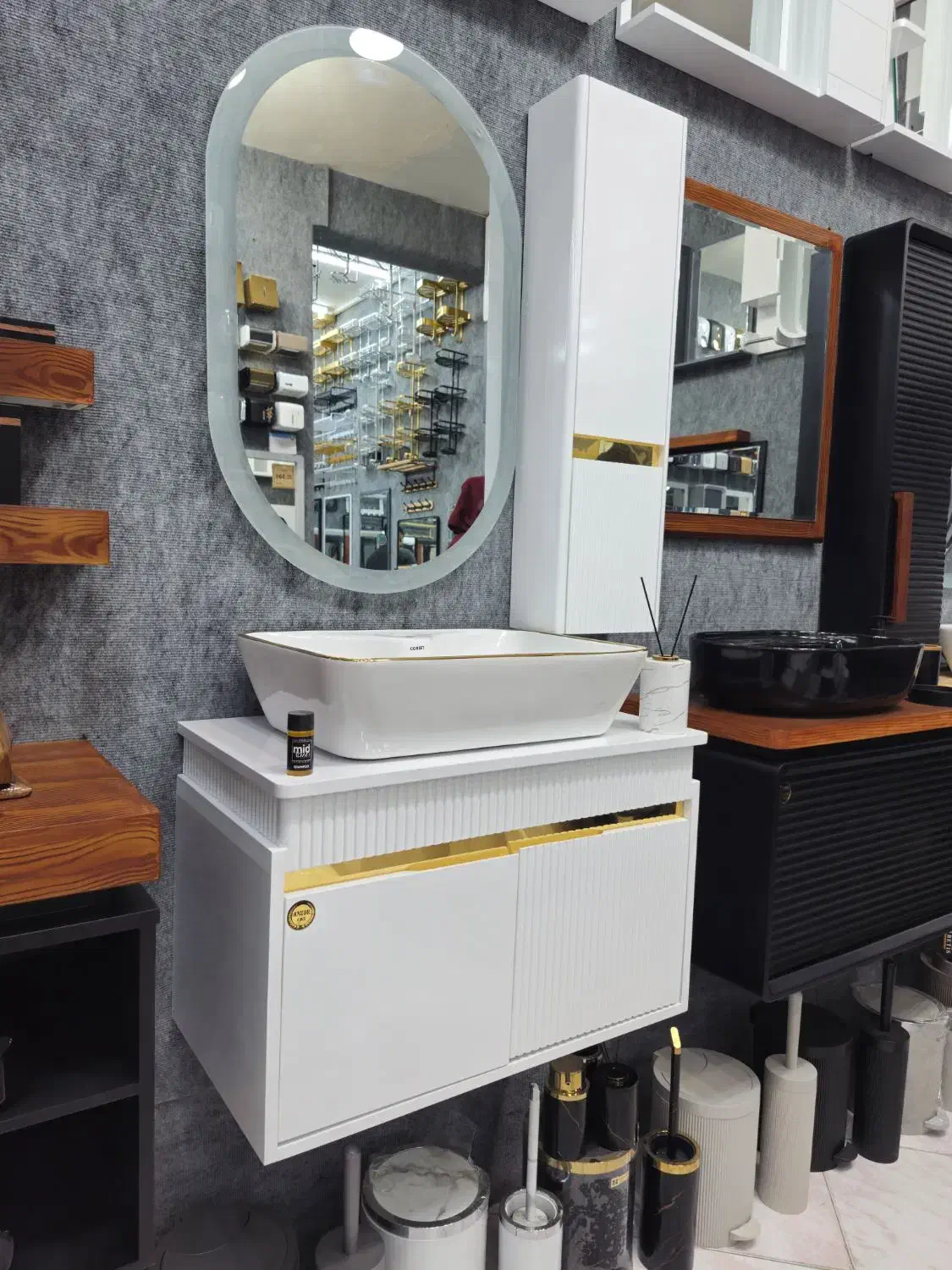 روشویی77%دستشویی روشور کابینتی/pvc توالت فرنگی|لوازم سرویس بهداشتی|مشهد, کلاهدوز|دیوار