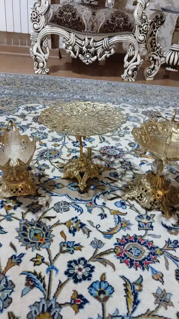 میز و اینه شمعدان برنجی|صنایع دستی و سایر لوازم تزئینی|ری, دولت‌آباد|دیوار