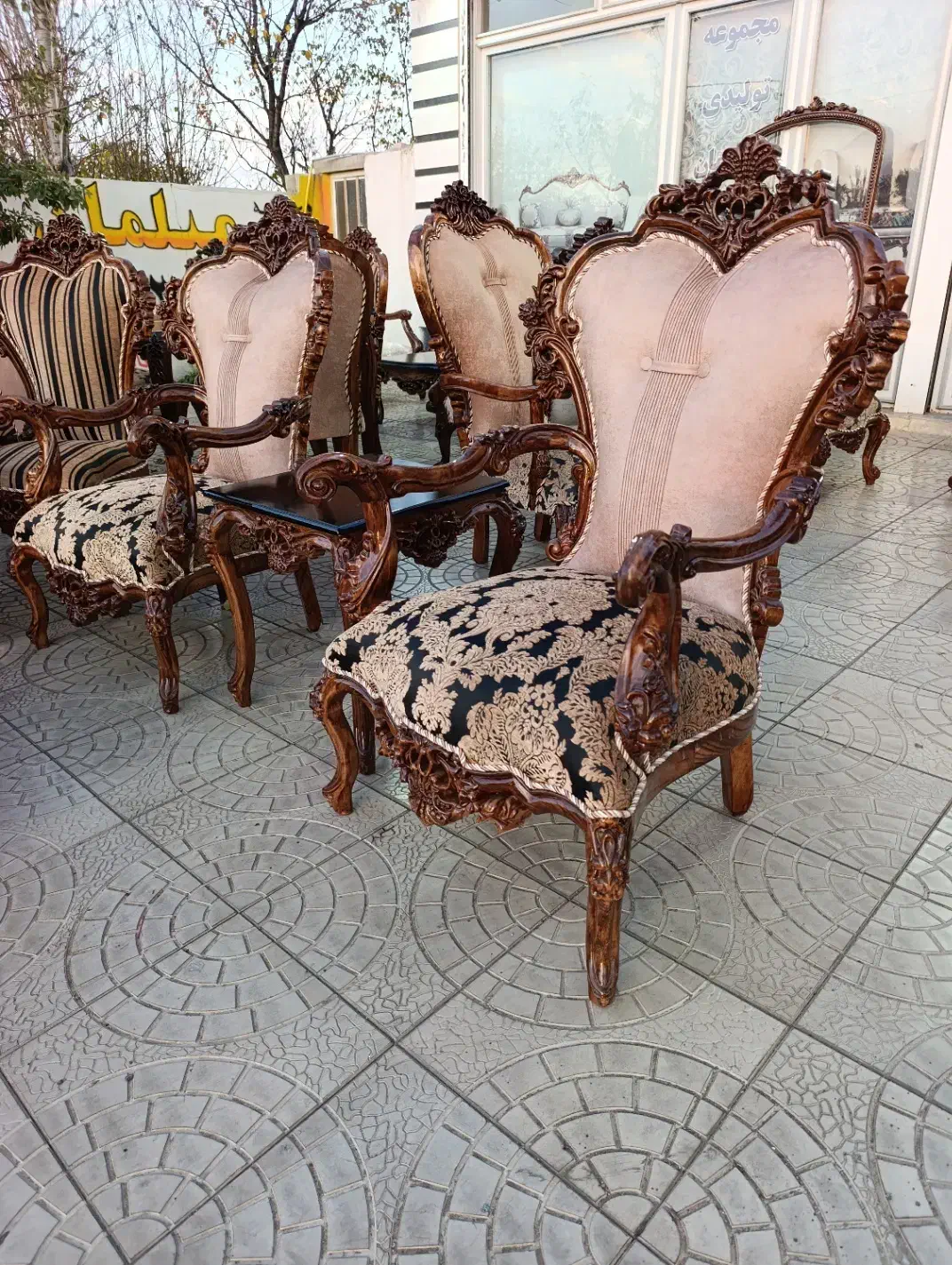 مدل پرنس ست 9نفره تمام گردو با ضمانت کتبی|مبلمان خانگی و میز عسلی|مرند, |دیوار