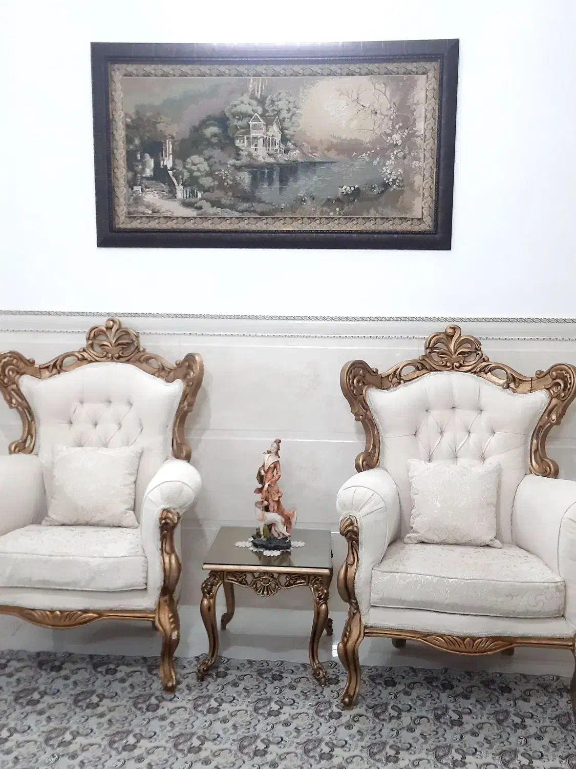 مبل سلطنتی استیل نو در حد جهیزیه|مبلمان خانگی و میز عسلی|بروجرد, |دیوار