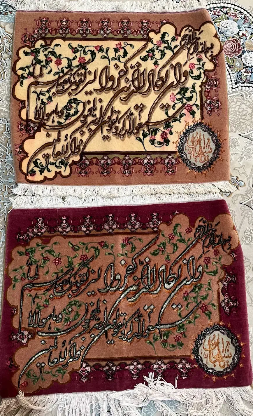 دو عدد فرش دستباف|تابلو فرش|هشتگرد, شهرک ریحانه|دیوار