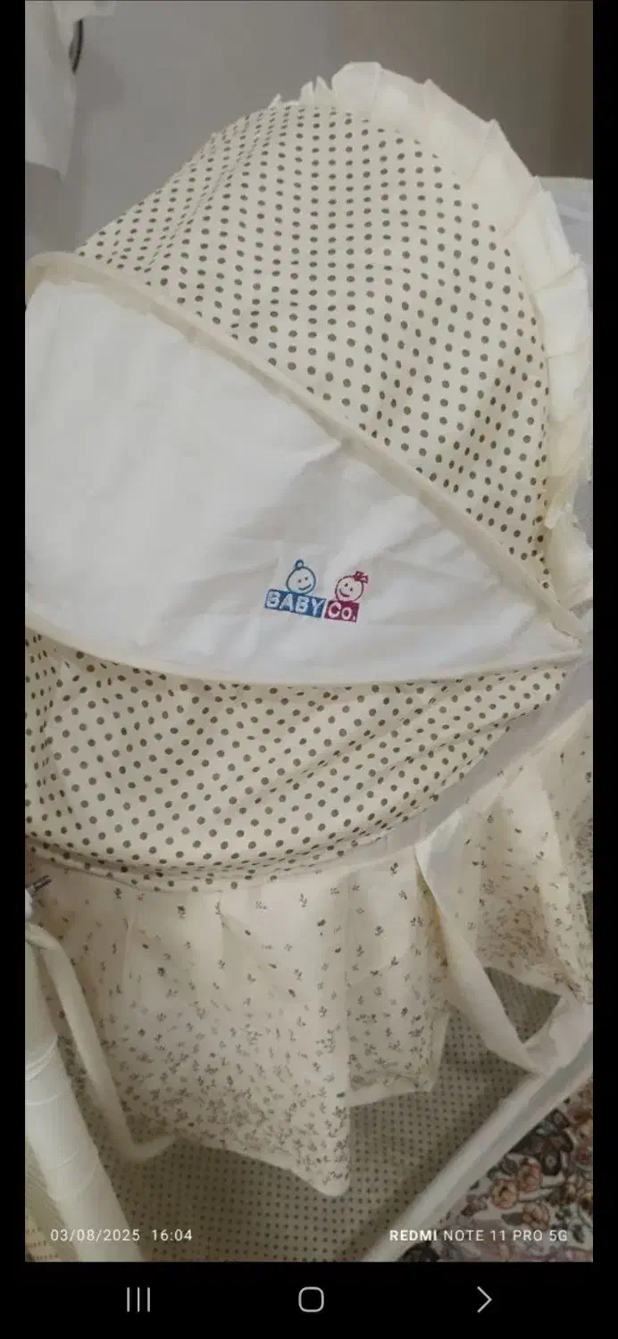 گهواره تخت کنار مادر|تخت و صندلی بچه|قائمشهر, |دیوار