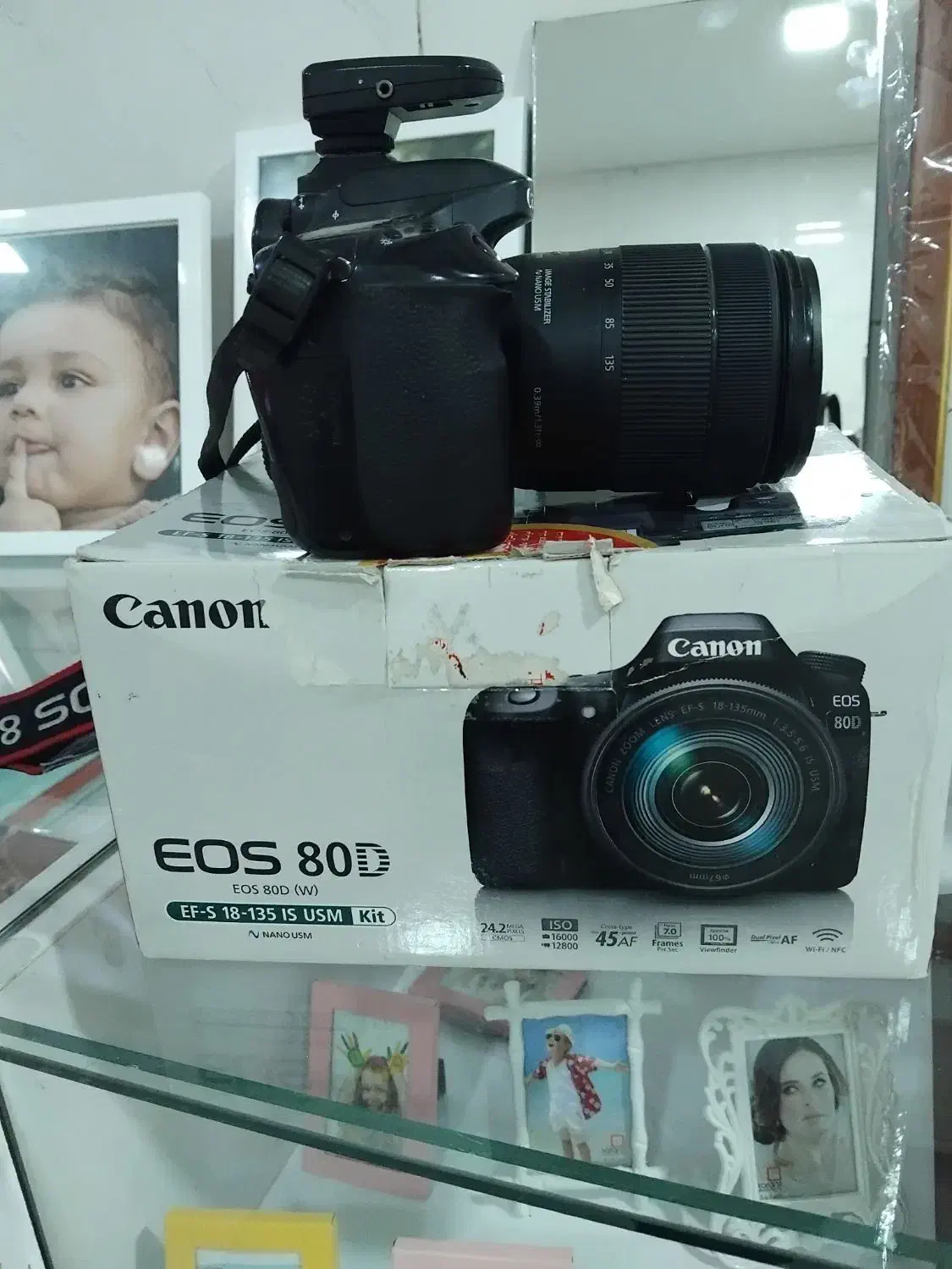 کنون ۸۰d|دوربین عکاسی و فیلم‌برداری|هشتگرد, شهرک راه آهن|دیوار