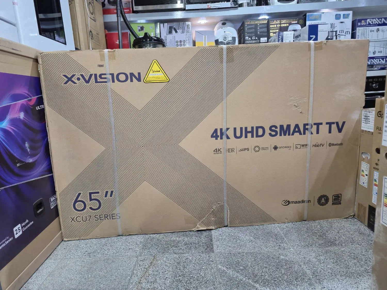 تلویزیون ۶۵ اینچ ایکس ویژن XCU775|تلویزیون و پروژکتور|مشهد, نوده|دیوار