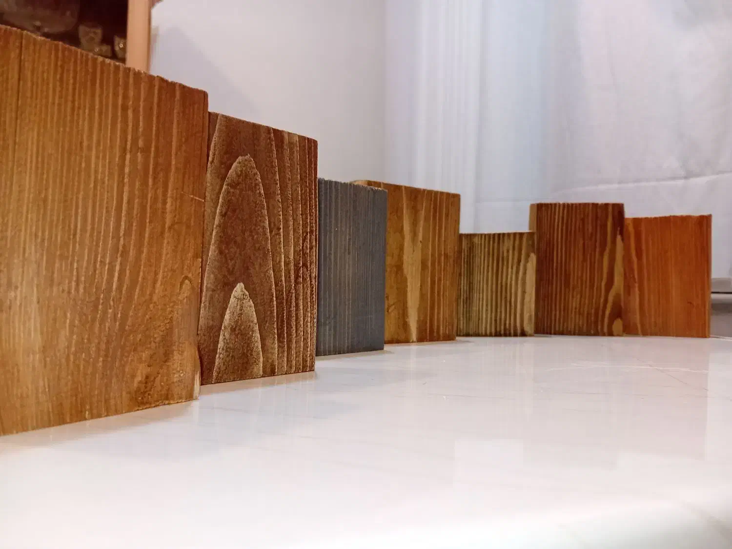 چوب روسی رنگی مناسب دکور، قفسه، باکس و طراحی داخلی|عمده‌فروشی|چهاردانگه (تهران), |دیوار