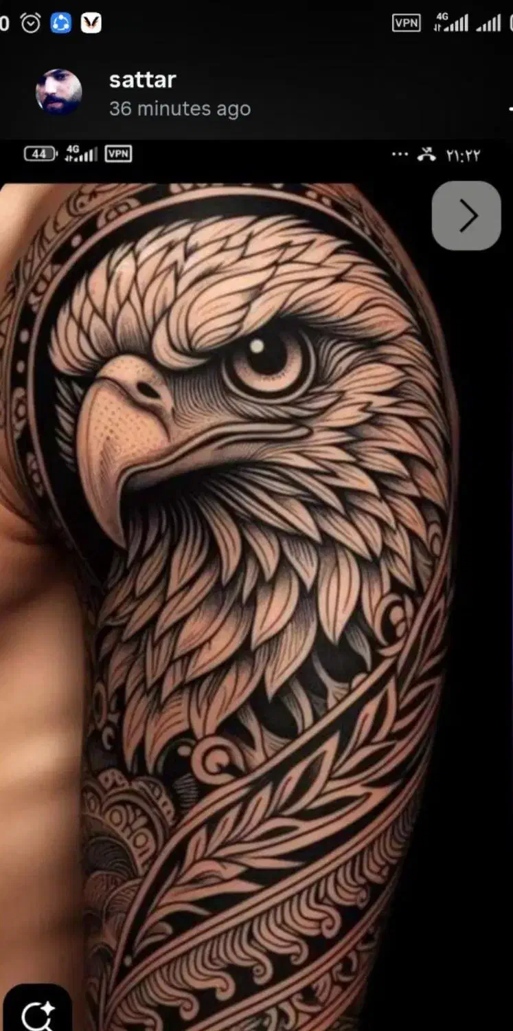 اجرای تتو بدن اجرای تتو رنگی و سیاه سفید|خدمات آرایشگری و زیبایی|رشت, نیکمرام|دیوار