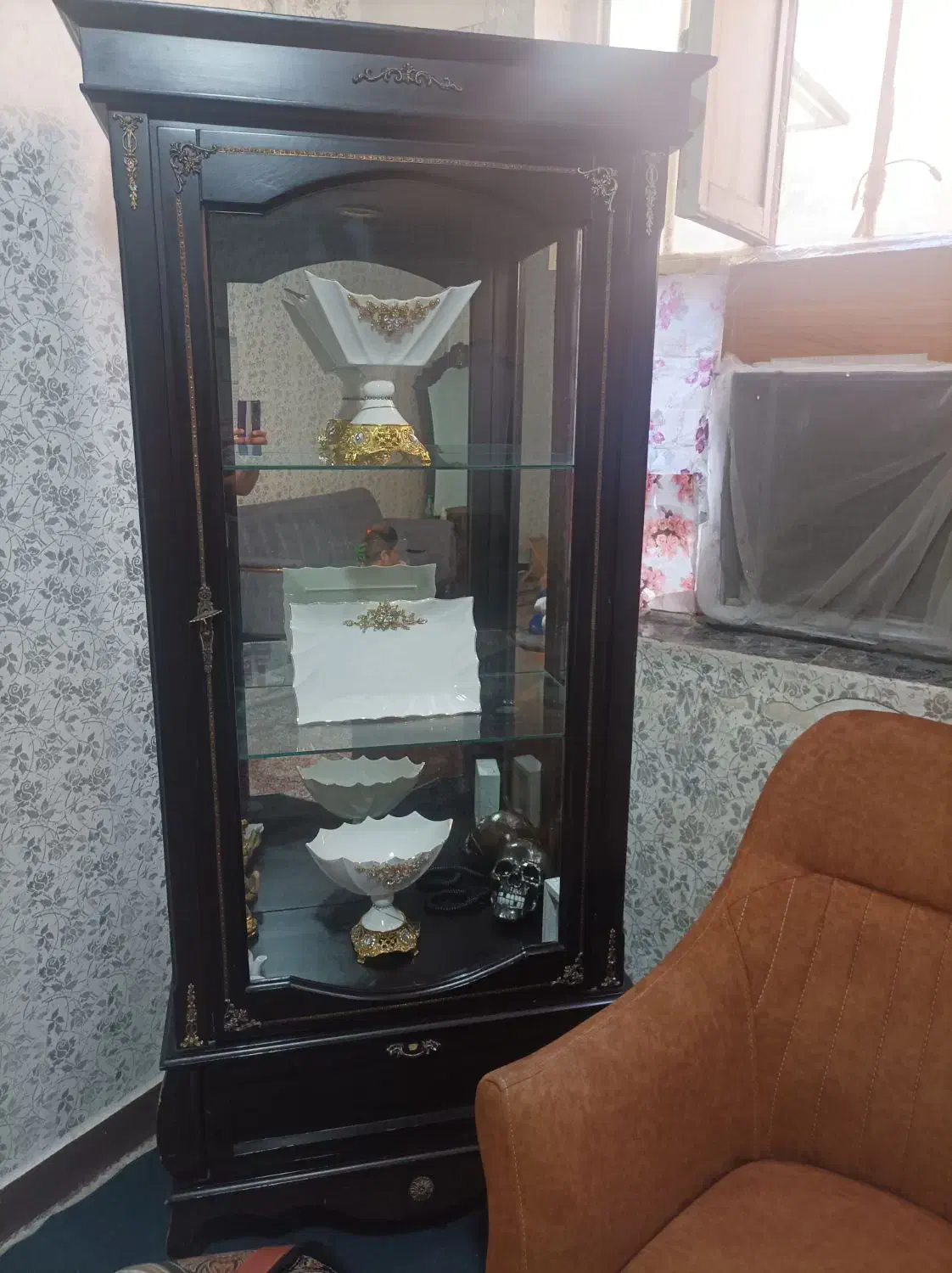 بوفه چوبی|بوفه، ویترین، کنسول|قم, زنبیل آباد|دیوار