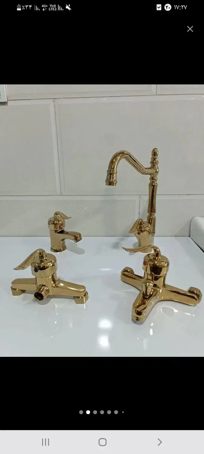 شیرآلات طلایی ست کامل قیمت بسیار ارزان|لوازم سرویس بهداشتی|زاهدان, |دیوار