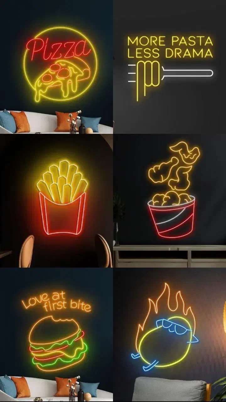 ساخت انواع نیون-نئون با بالاترین کیفیت|ریسه و چراغ تزئینی|رشت, دیانتی|دیوار