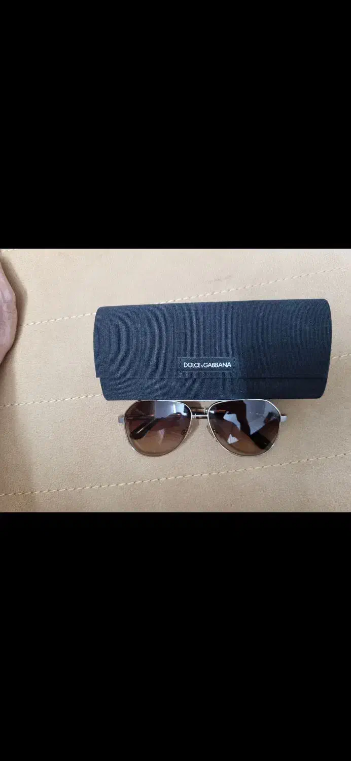 عینک آفتابی دودی مردانه دولچه گابانا طلا ایتالیا|زیورآلات و اکسسوری|تهران, فرمانیه|دیوار