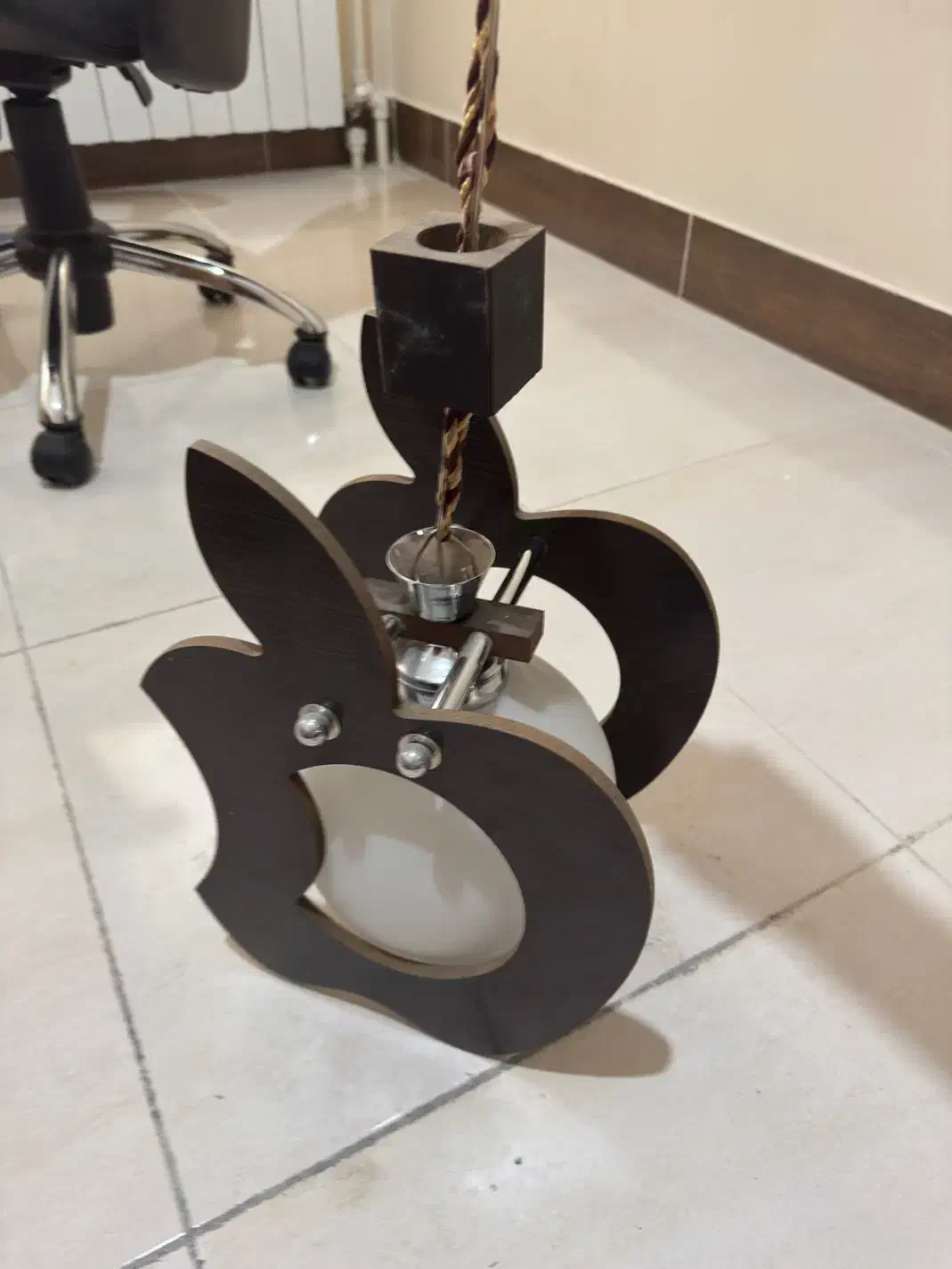 لوستر طرح اپل|لوستر و چراغ آویز|ارومیه, |دیوار