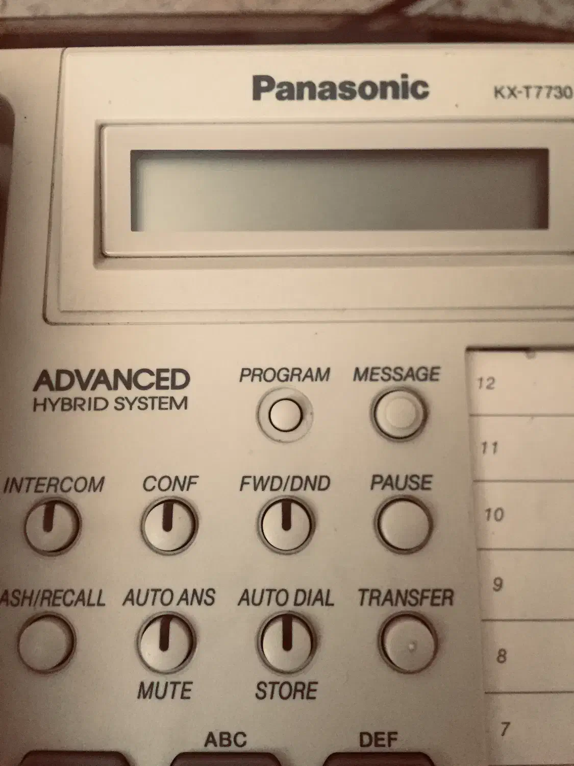 گوشی سانترال پاناسونیک اصلی مدل KX-T7730x|تلفن رومیزی|قزوین, |دیوار