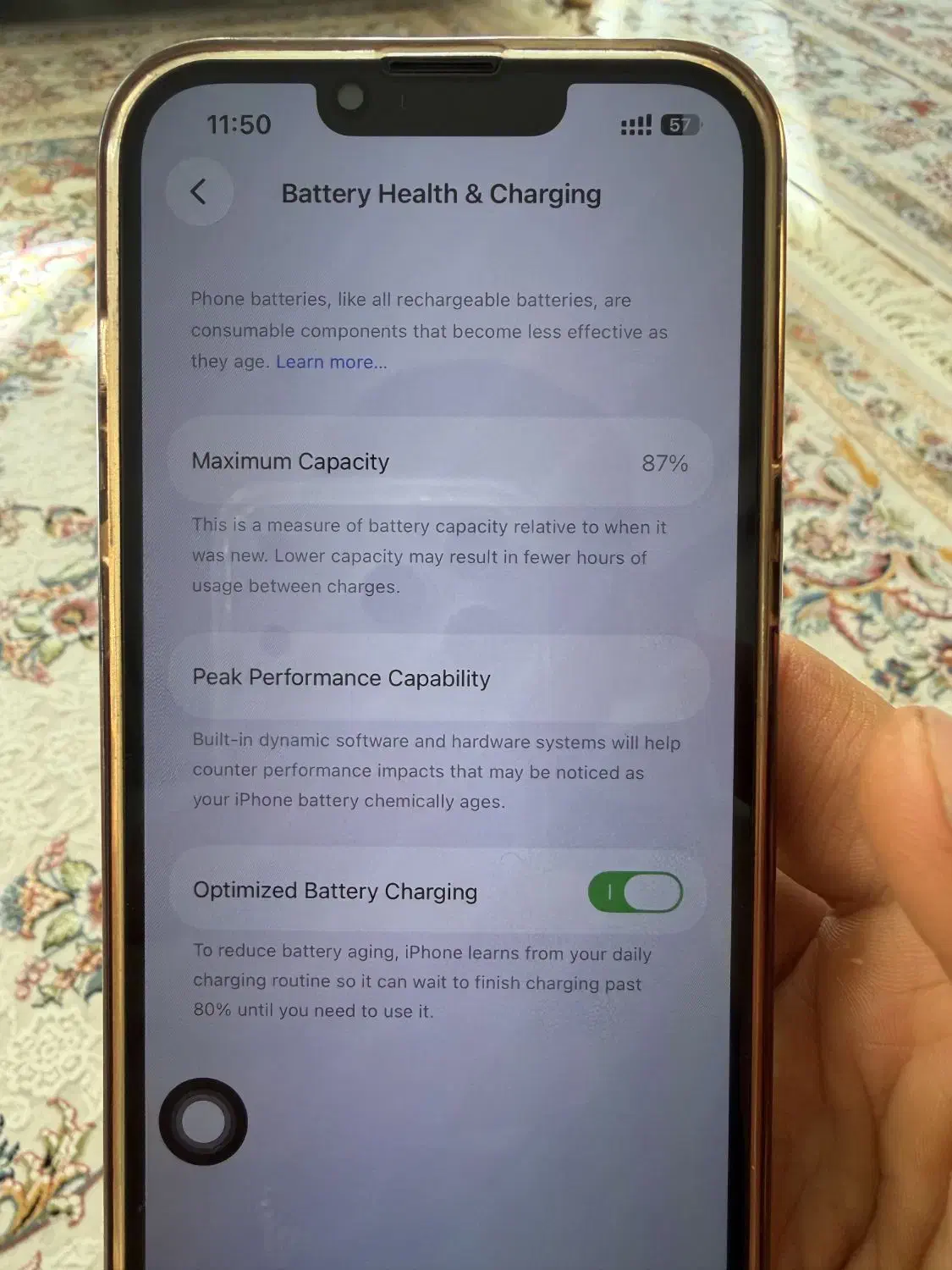 ایفون ۱۳ نرمال باطری ۸۷ درحد نو و آکبند|موبایل|کرمان, |دیوار