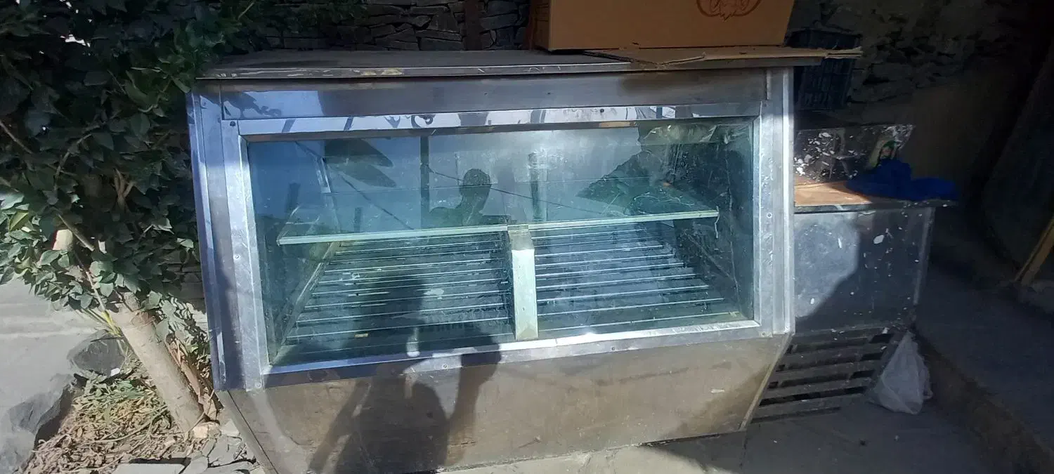 یخچال فریزر ویترینی .بدنه تمام استیل|یخچال و فریزر|طرقبه, |دیوار