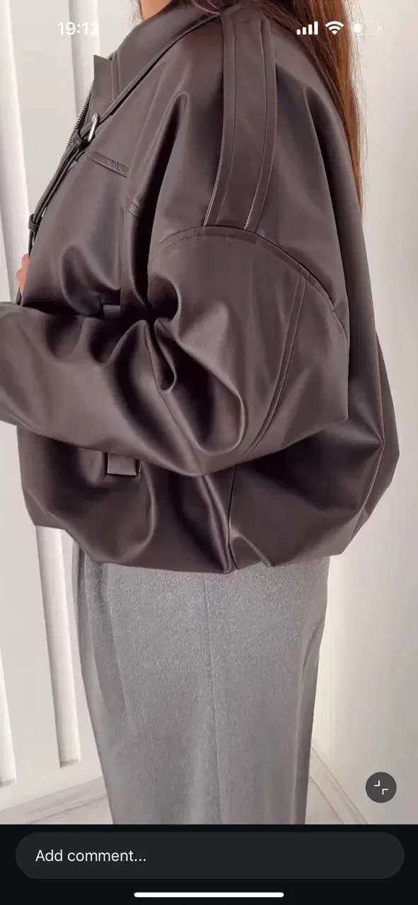 جکت چرم فری سایز|لباس|چالوس, |دیوار