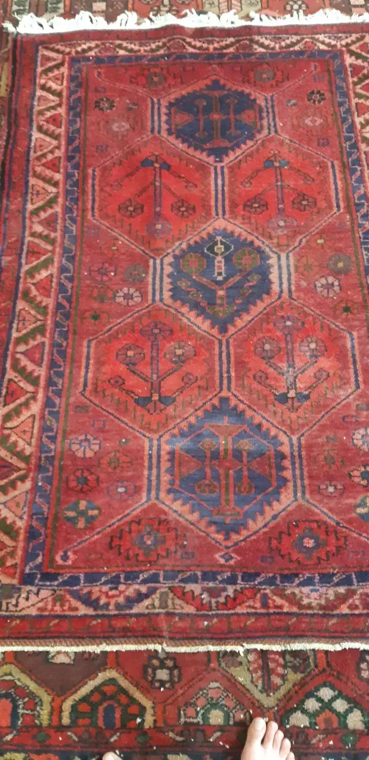 قالی دست باف قدیمی|فرش|دزفول, |دیوار