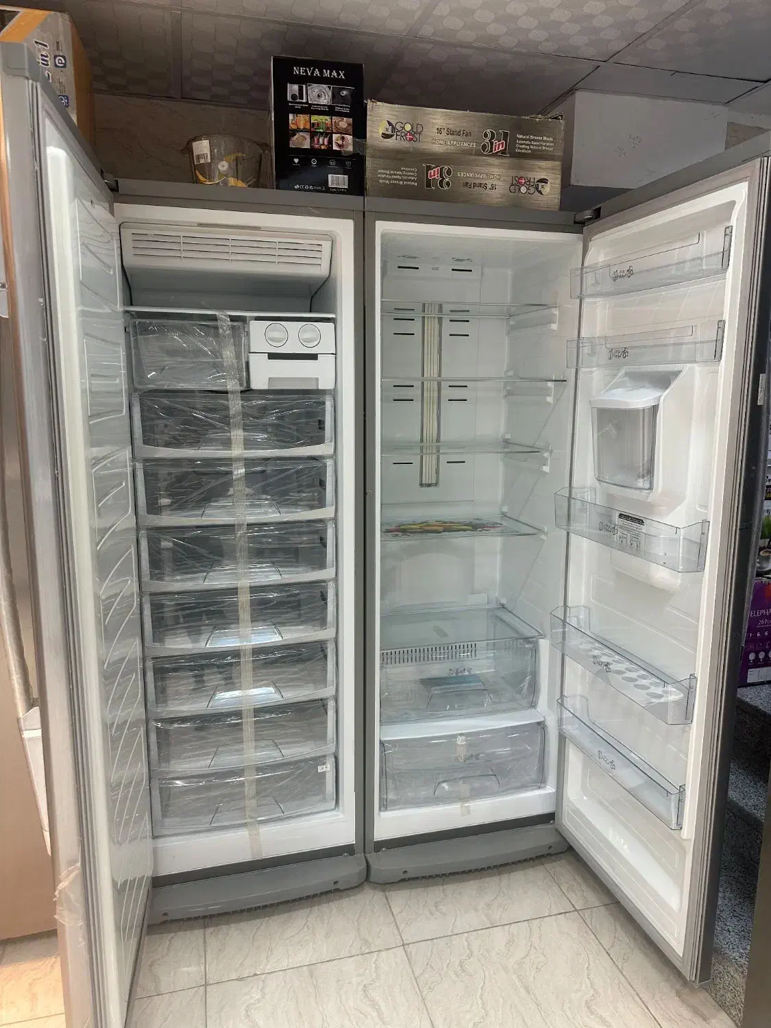 یخچال فریزر دوقلو 40فوت بکولوکس زرین کالا 4|یخچال و فریزر|یاسوج, |دیوار