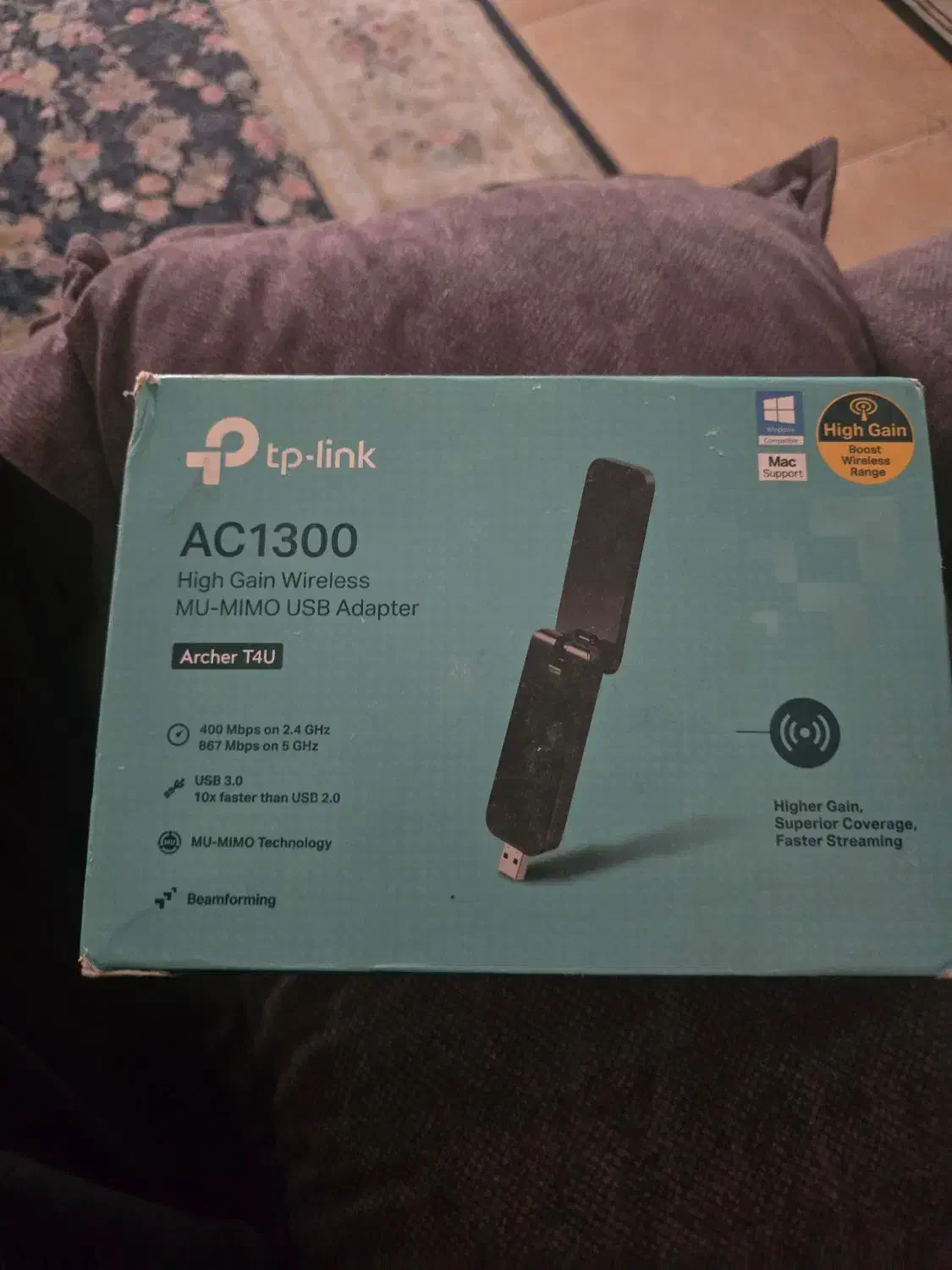 کارت شبکه  tp-link ac1300 t4u|مودم و تجهیزات شبکه|تهران, جنت‌آباد شمالی|دیوار
